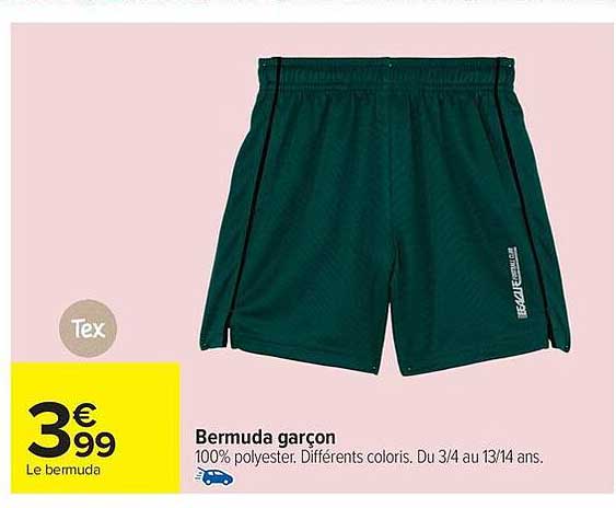Bermuda garçon