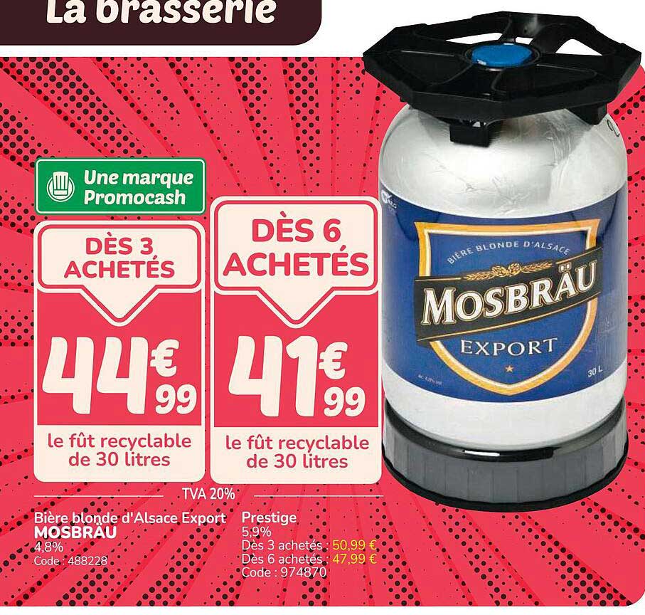 Bière blonde d'Alsace Export MOSBRAU