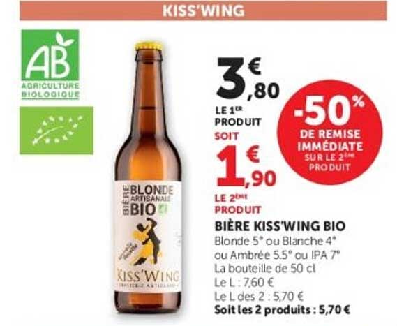 BIÈRE KISS'WING BIO