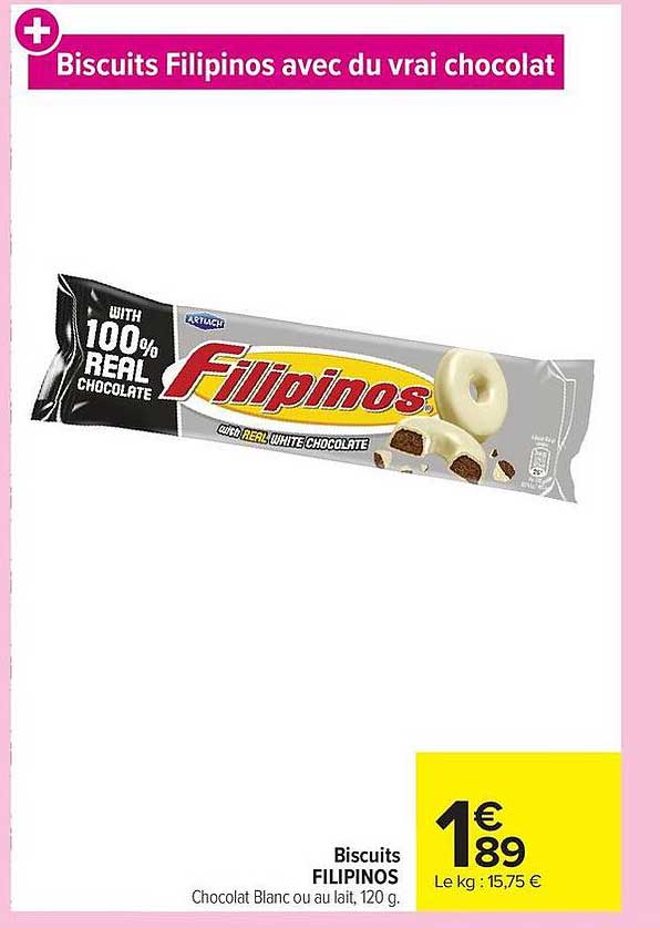 Biscuits Filipinos avec du vrai chocolat