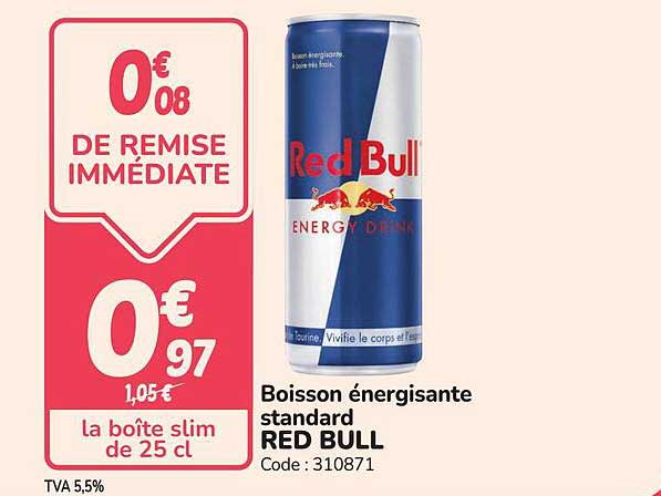 Boisson énergisante standard RED BULL