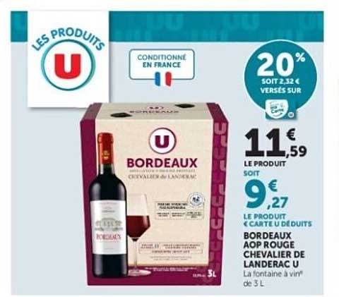 BORDEAUX AOP ROUGE CHEVALIER DE LANDRAU