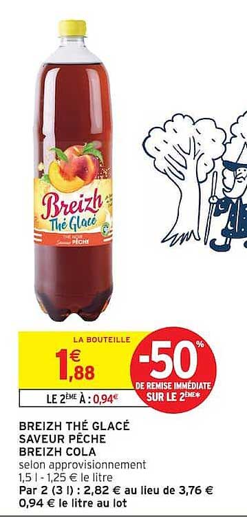 BREIZH THÉ GLACÉ SAVEUR PÊCHE BREIZH COLA