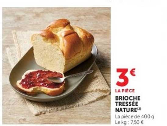 BRIOCHE TRESSÉE NATURE
