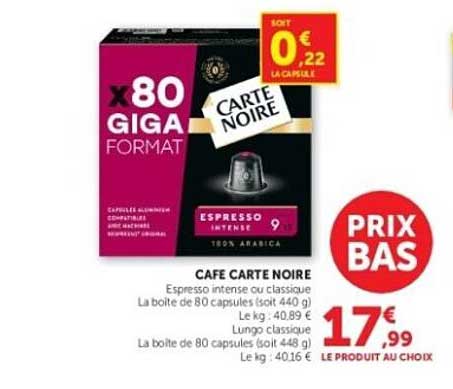CAFE CARTE NOIRE