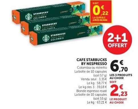 CAFE STARBUCKS BY NESPRESSO