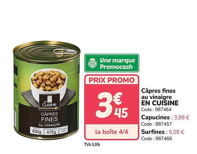 Câpres fines au vinaigre EN CUISINE