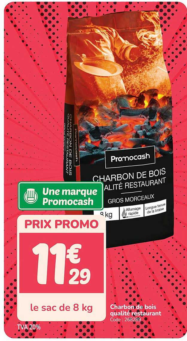 Charbon de bois qualité restaurant