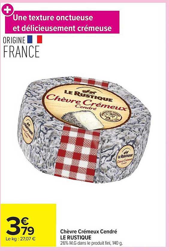 Chèvre Crémeux Cendré LE RUSTIQUE