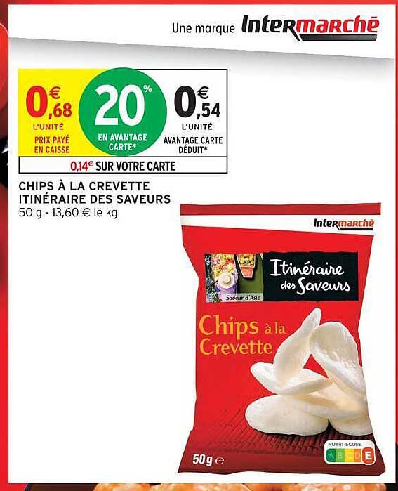 CHIPS À LA CREVETTE ITINÉRAIRE DES SAVEURS