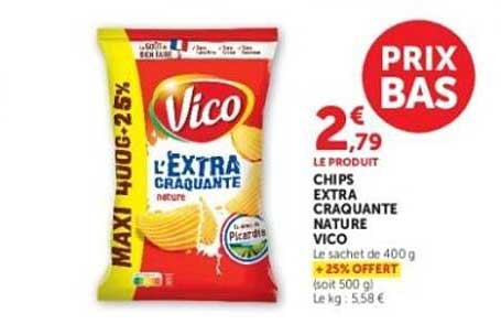 CHIPS EXTRA CRAQUANTE NATURE VICO