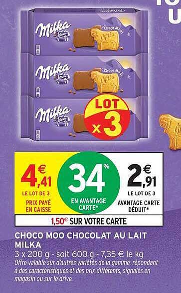 CHOCO MOO CHOCOLAT AU LAIT MILKA