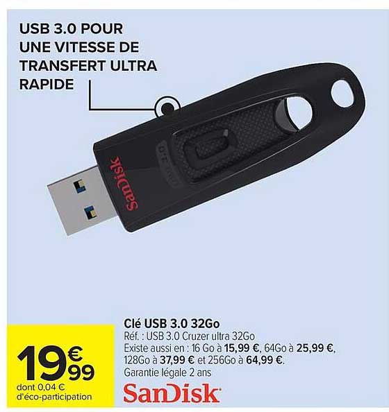 Clé USB 3.0 32Go