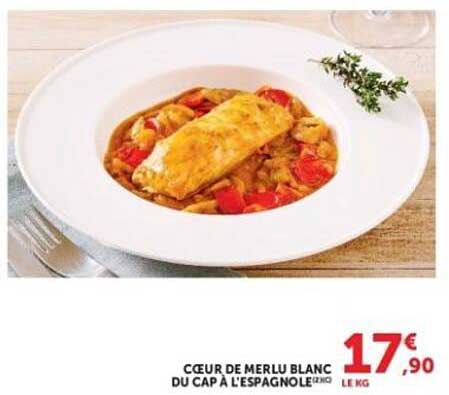 COEUR DE MERLU BLANC DU CAP À L’ESPAGNOLE