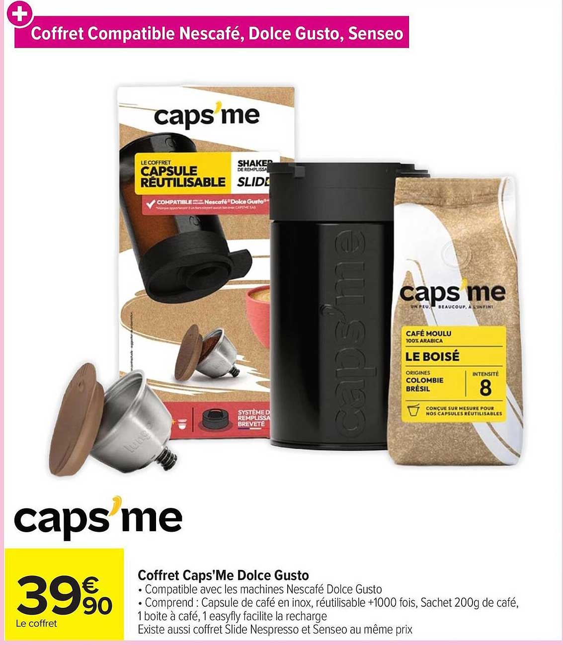 Coffret Caps'Me Dolce Gusto