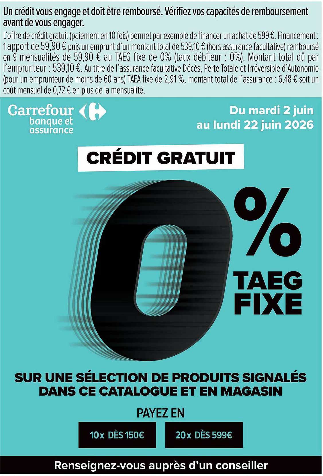 CRÉDIT GRATUIT