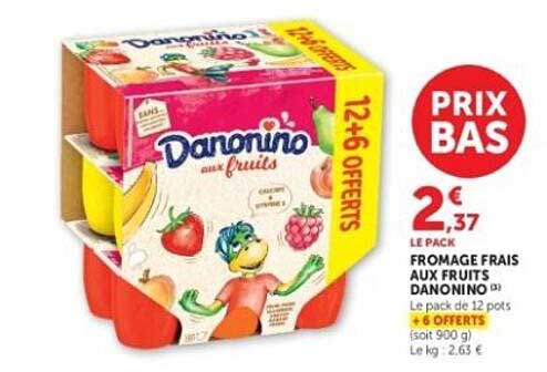 DANONINO aux fruits