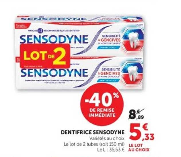 DENTIFRICE SENSODYNE
