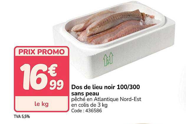 Dos de lieu noir 100/300 sans peau