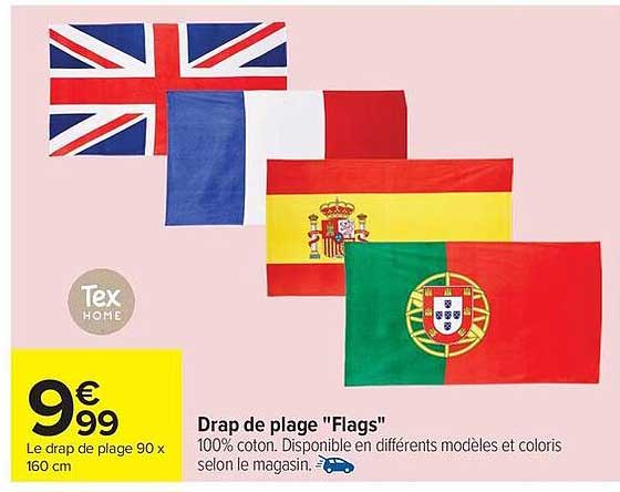 Drap de plage "Flags"