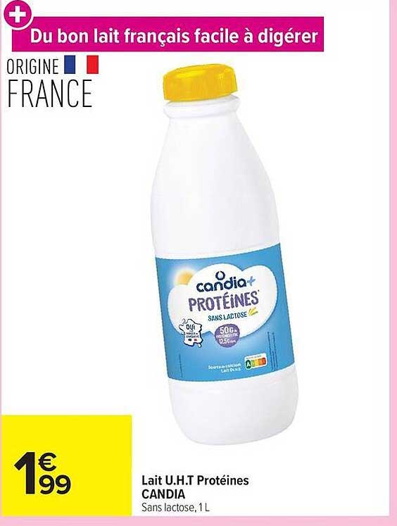 Du bon lait français facile à digérer
