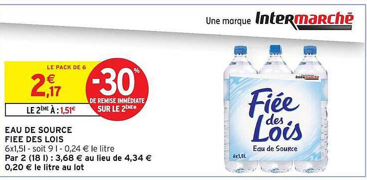 Eau de source Fiee des Lois