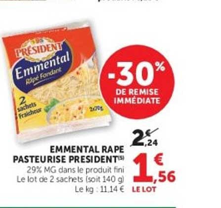 EMMENTAL RAPE PASTEURISE PRESIDENT™