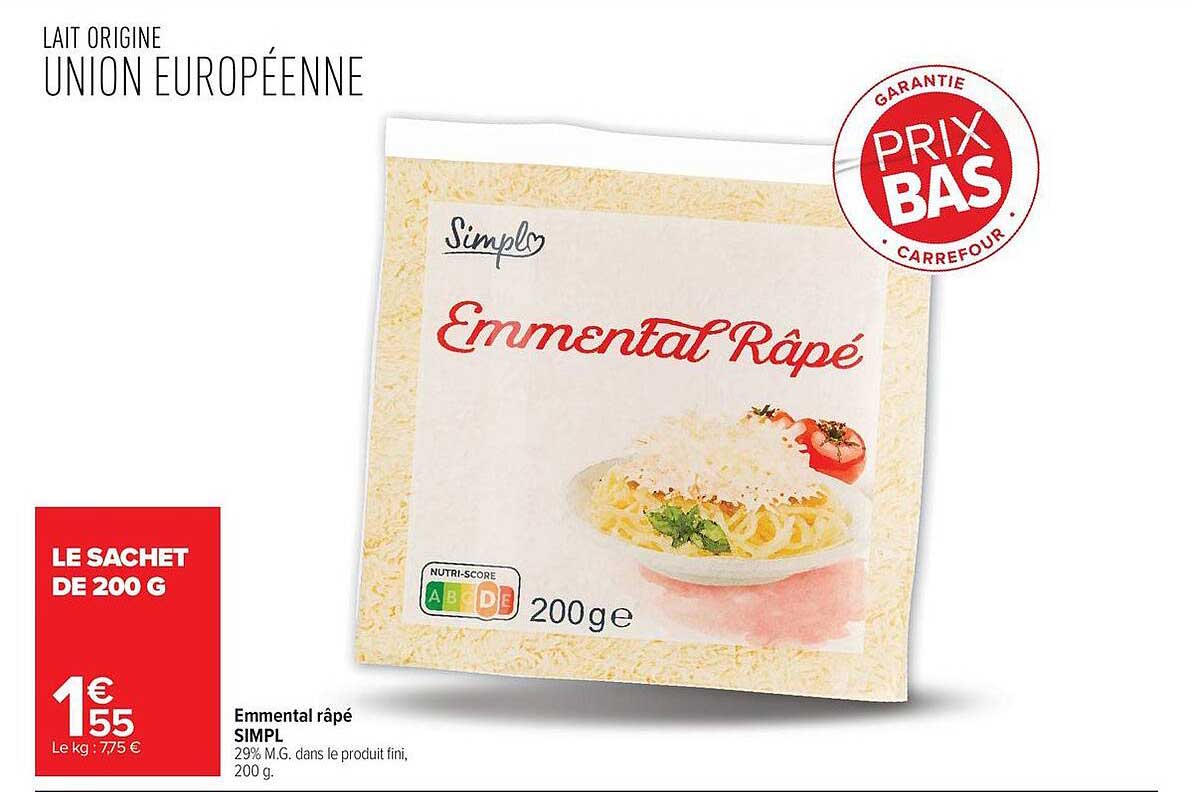 Emmental râpé SIMPL