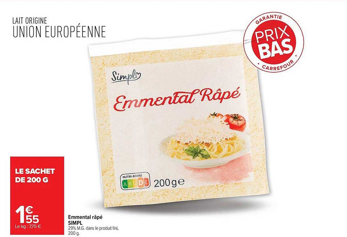 Emmental râpé SIMPL