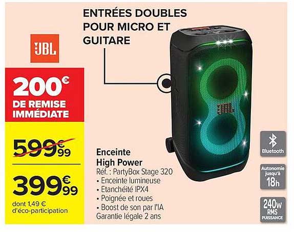 ENTRÉES DOUBLES POUR MICRO ET GUITARE