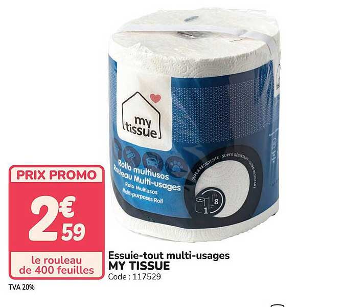 Essuie-tout multi-usages MY TISSUE