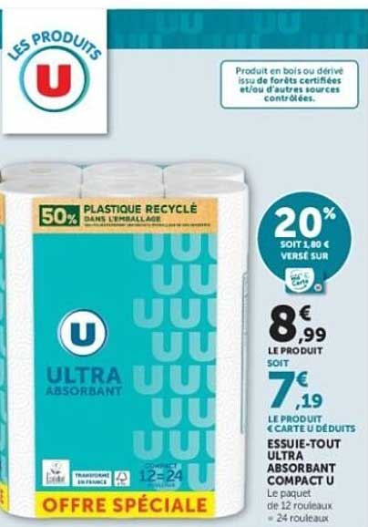 ESSUIE-TOUT ULTRA ABSORBANT COMPACT U