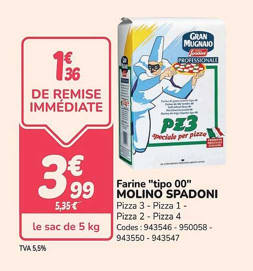Farine "tipo 00" MOLINO SPADONI