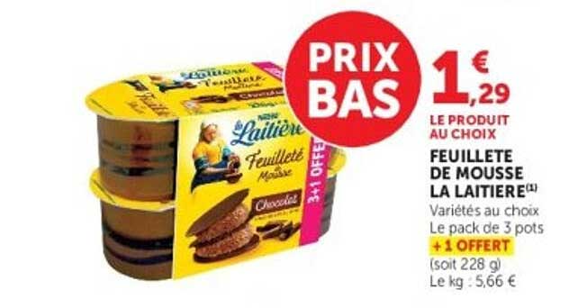 FEUILLETTE DE MOUSSE LA LAITIERE(1)