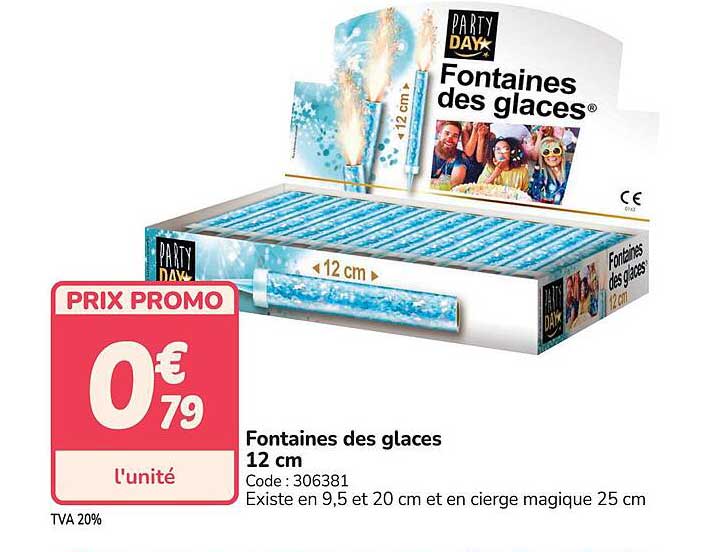Fontaines des glaces 12 cm