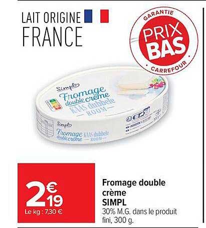 Fromage double crème SIMPL