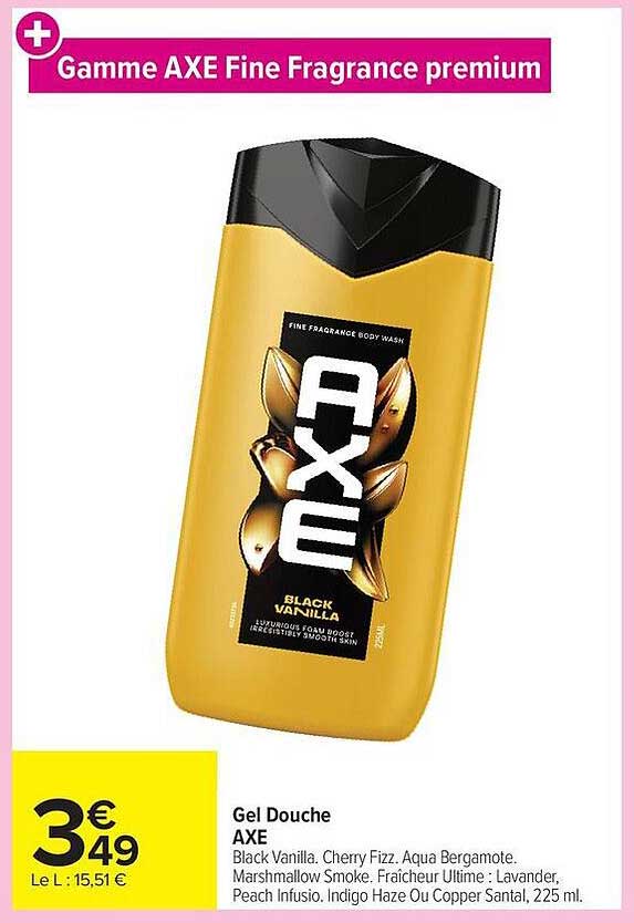 Gamme AXE Fine Fragrance premium