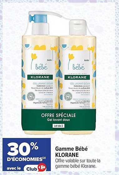Gamme Bébé Klorane
