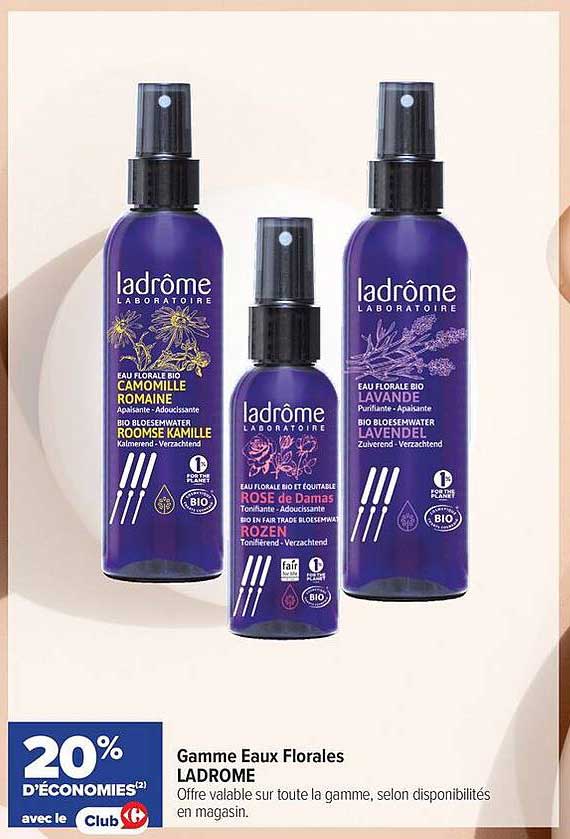 Gamme Eaux Florales LADROME