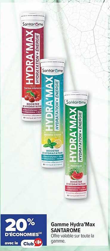 Gamme Hydra’Max SANTAROME