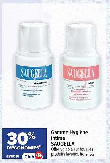 Gamme Hygiène intime SAUGELLA