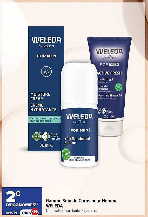 Gamme Soin de Corps pour Homme WELEDA