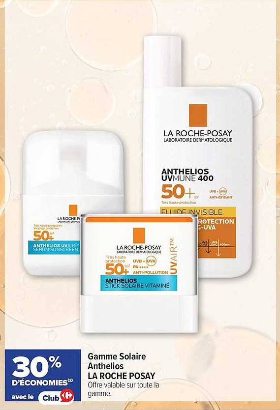 Gamme Solaire Anthelios LA ROCHE POSAY