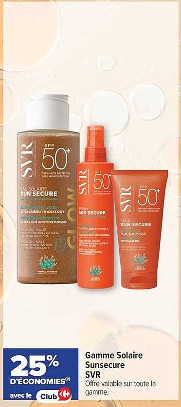 Gamme Solaire Sunsecure SVR