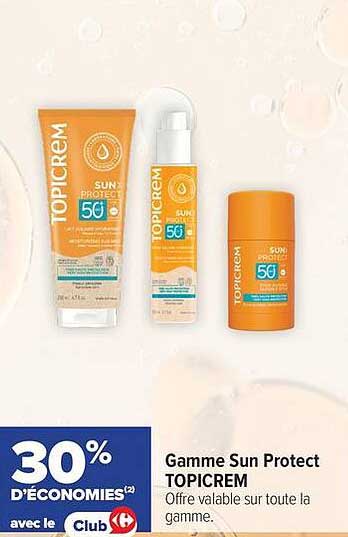 Gamme Sun Protect TOPICREM