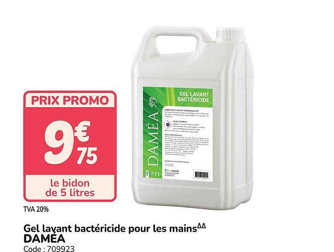 Gel lavant bactéricide pour les mains DAMEA