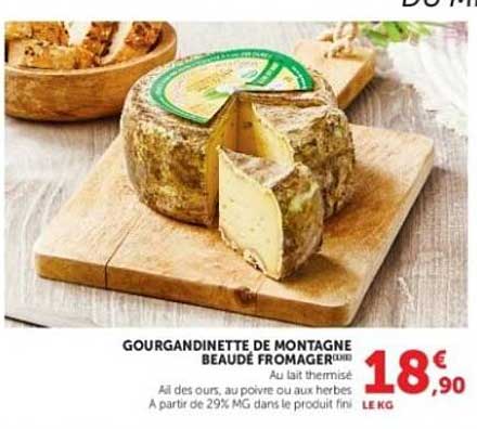 GOURGANDINETTE DE MONTAGNE BEAUDE FROMAGERIE