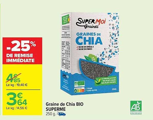 Graine de Chia BIO SUPERME