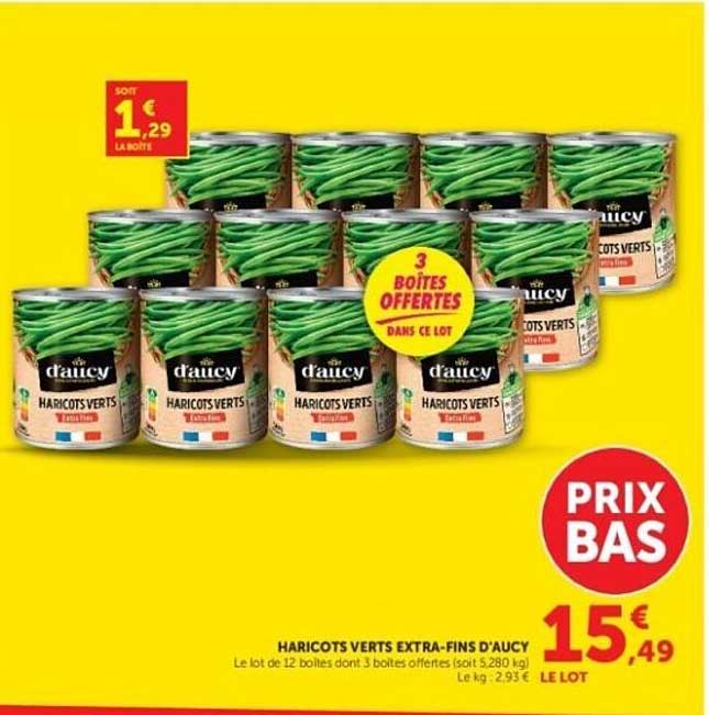 HARICOTS VERTS EXTRA-FINS D'AUCY