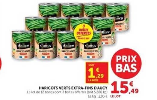HARICOTS VERTS EXTRA-FINS D'AUCY